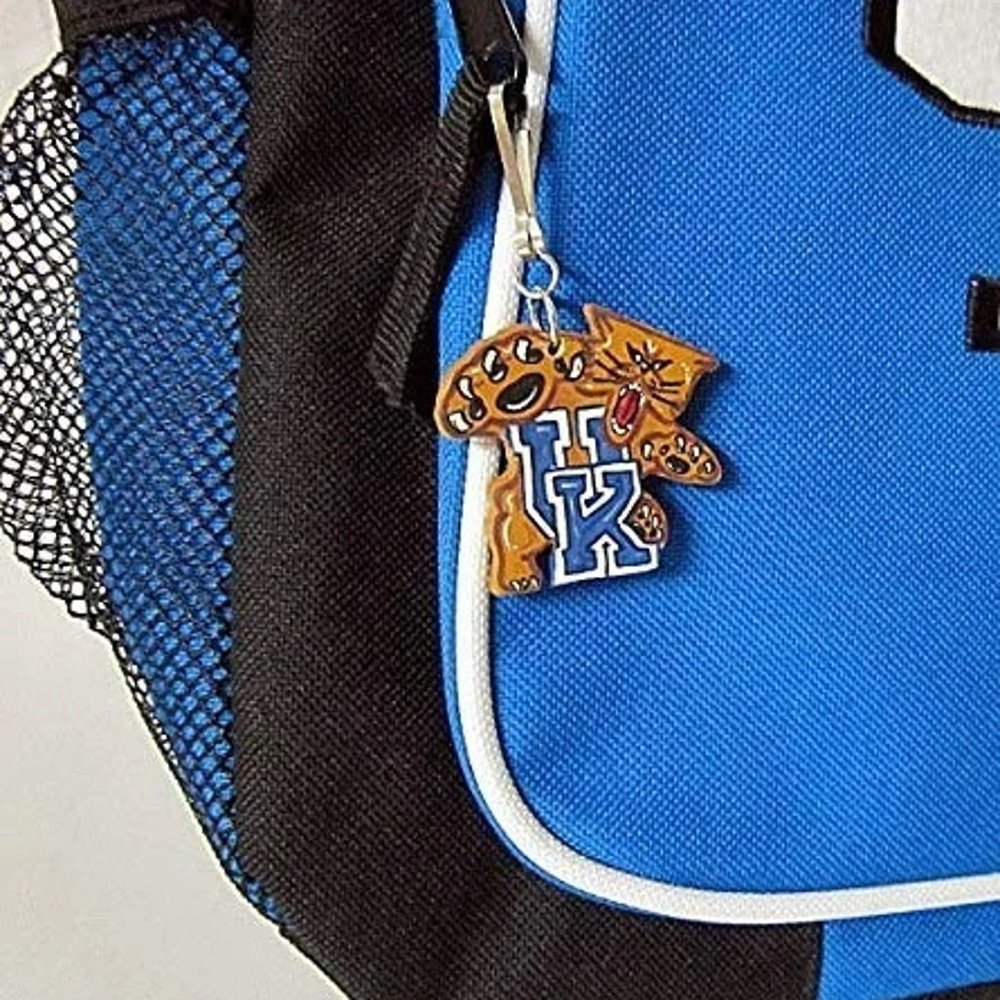 Wooden University of Kentucky Clip handmade handcrafted key chain